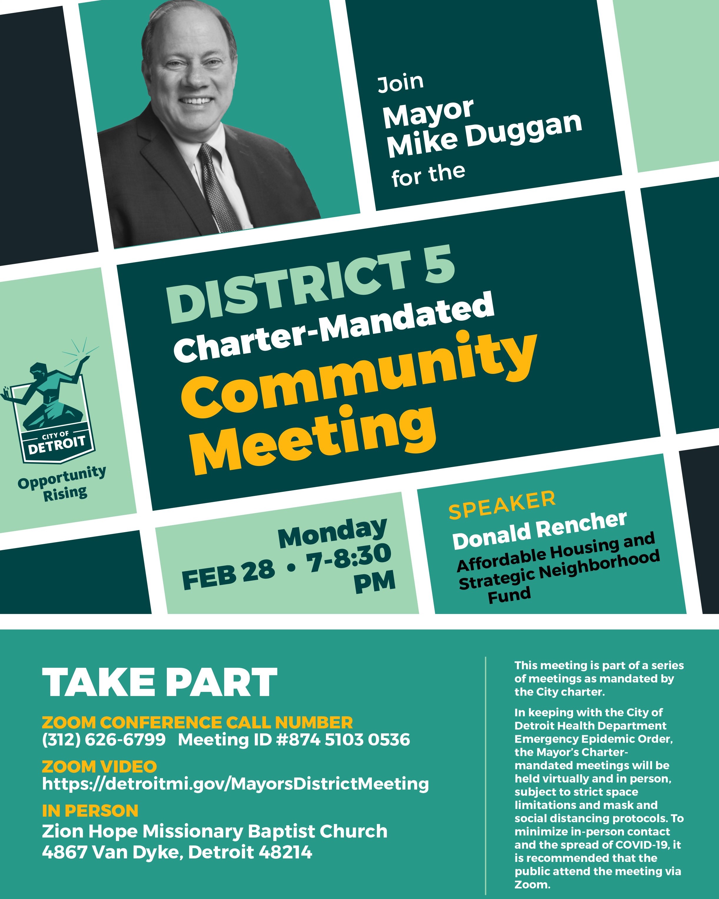 District 5 CharterMandated Community Meeting City of Detroit